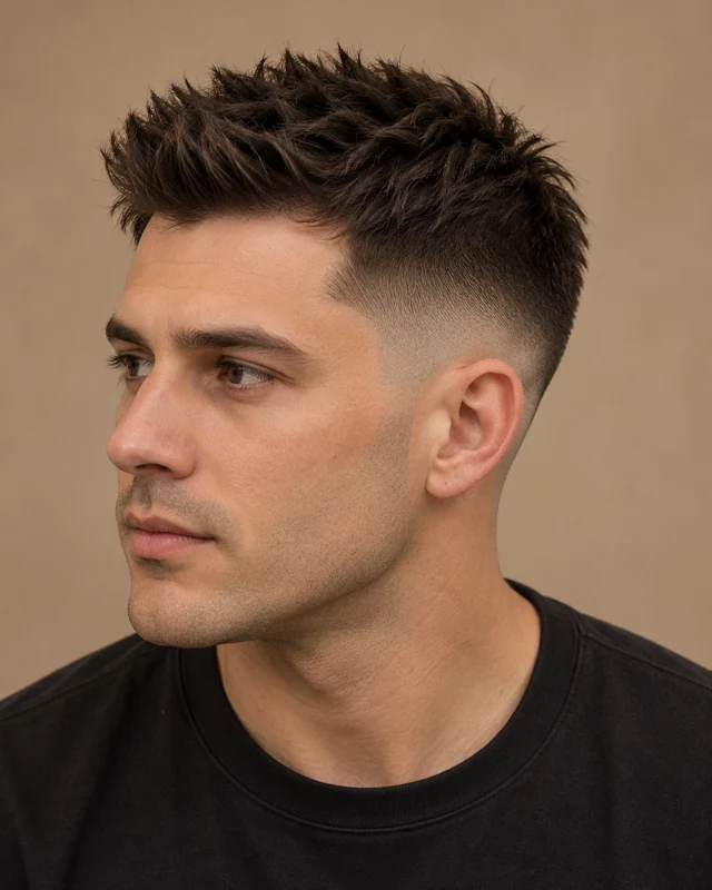 Причёска: Mid fade
